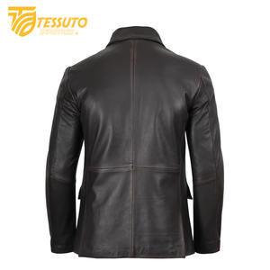 Chaqueta de Cuero de Invierno para Hombre, Hecha a Medida al por Mayor, de Alta Calidad, con Cuello Alto, Impermeable, Transpirable, Estilo Formal - Product Image 2