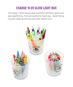 Boîte à lumière UV NOMADISM CHARGE 'N, en plastique silicone durable, leurre artificiel pour poissons d'eau salée, leurre pour enfants, bateau océanique - Product Image 3