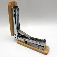 Cucitrice di bambù sostenibile Eco Friendly accessorio da ufficio con Design in legno per un elegante desktop organizer