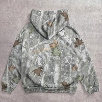 Sweat à capuche camouflage unisexe épaules tombantes coupe ample à manches longues pull à capuche doux style vintage sweat pour un usage quotidien kaki