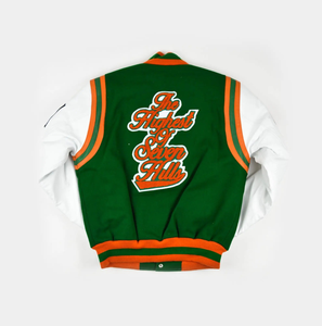 Vente en gros de veste universitaire célèbre OEM de haute qualité Florida A & M University pour hommes et veste Lettermen pour femmes fabriquée au Pakistan - Product Image 2