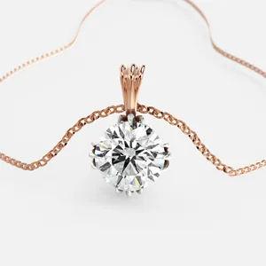 Collier pendentif diamant Royal Bloom - Product Image 3