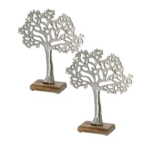Una escultura contemporánea de árbol de aluminio realza los interiores de alta gama con inspiración orgánica y elegancia visual. - Product Image 5
