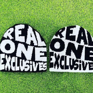 หมวกบีนนี่ถักสำหรับชายหาดระบายอากาศได้ดีปักลาย3D ลายพรางยูนิเซ็กส์ - Product Image 1