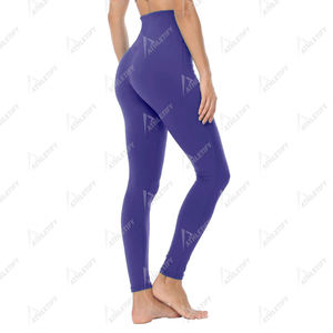 Leggings de yoga taille élastique évacuant l'humidité Leggings d'entraînement taille haute pour femmes Vêtements de sport doux, respirants et extensibles - Product Image 4