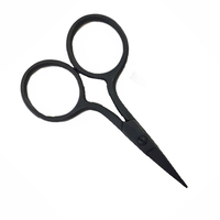 Ciseaux de broderie à coudre de haute qualité en acier inoxydable enduit de couleur noire Mini ciseaux à enfiler fantaisie