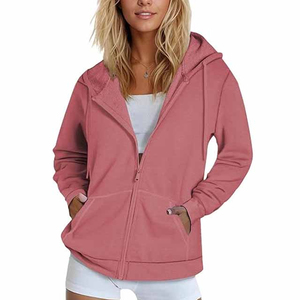 Sweats à capuche d'hiver pour femmes-Haute qualité respirant 100% coton Active Wear avec option de logo avant - Product Image 1