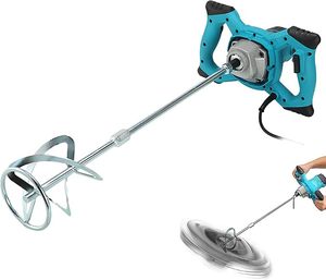Nouvelle annonce : Mélangeur à béton portatif 2100 W avec système de dissipation de chaleur, 6 vitesses réglables - Product Image 1