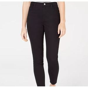 Jeans Skinny Neri Tinseltown Junior Taglia 5 a Vita Alta con Orlo Grezzo in Denim Traspirante, Pantaloni a Sigaretta con Logo in Vita - Product Image 2