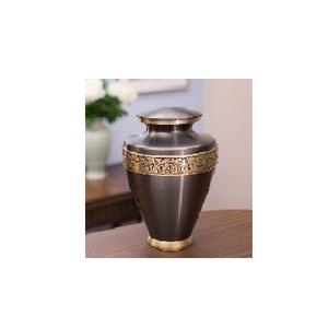 Urnas funerarias de aluminio con acabado de peltre grabadas a mano, urnas de cremación al por mayor indias de gran calidad para cenizas humanas - Product Image 5