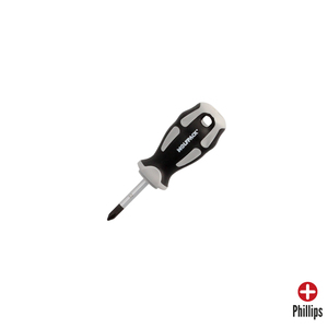 Cacciavite Phillips in Acciaio S2 con Impugnatura Bimateriale TPR Misura PH 1 x O/ 5,0 x 38 mm. DIN5262. - Product Image 1