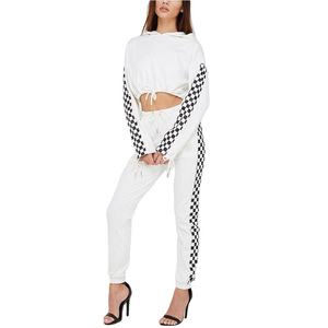 Cropped Jogging Suit 2 Piece Set Zipper Velvet Winter Windproof Plus Size Bling Women Custom Rhinestone <b>Tracksuits</b> - Product Image 5