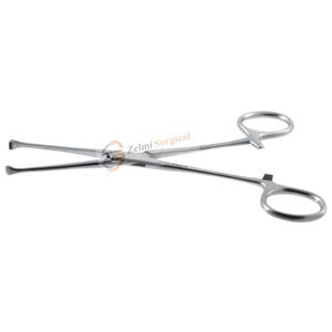 Zelmi Listo Para Enviar Premium Allis Tissue Forceps 6 Pulgadas Recto 5x6 Dientes Anillo Mango Fórceps Ortopédicos Fórceps Quirúrgicos - Product Image 1