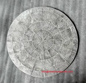 Hot New Design Haute Qualité Nacre Décoratif Table Ronde Napperon Capiz Shell Incrustation Napperons Du Vietnam - Product Image 6