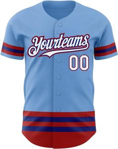 ชุดเบสบอลทีมกีฬาแบบใหม่ล่าสุด พิมพ์ลายแบบซับลิเมชั่น พร้อมปักชื่อ เบอร์ และโลโก้ - Product Image 2