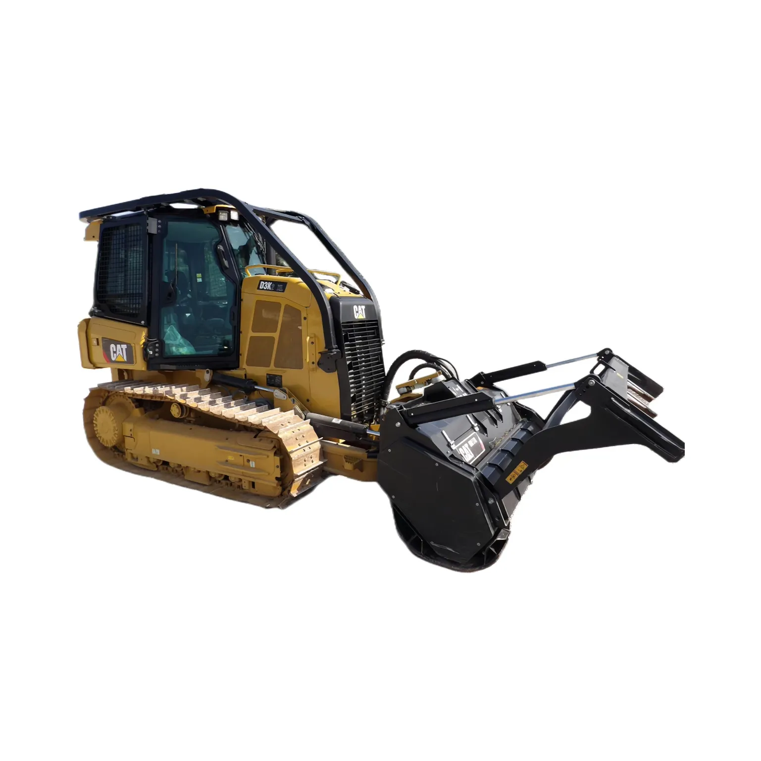 Các Top Xe ủi đất 2020 Sâu Bướm d3k2 XL Crawler Dozer với mulcher tập tin đính kèm và nóng/AC sẵn sàng để tàu