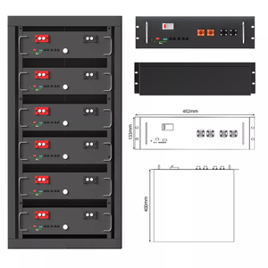 Iparwa Système de batteries montées en rack 48v 100ah Batterie au lithium de stockage d'énergie domestique - Product Image 1