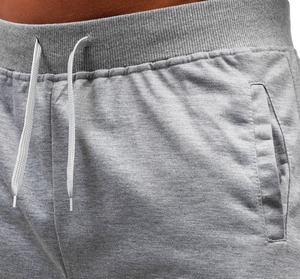 Shorts de sport décontractés pour hommes 6XL, taille mi-haute, en coton respirant, avec poches, couleur unie, pour la plage, le fitness, les activités de plein air, le quotidien, écologiques - Product Image 5