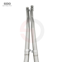 Système d'échappement Catback Valvetronic en acier inoxydable poli miroir SDO Fashion Style pour Mercedes-Benz S560 W222 2018-2019