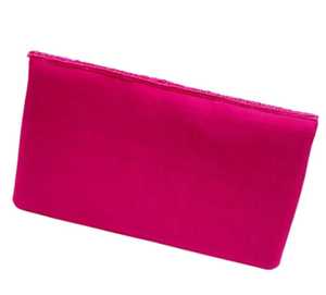 Magenta Seed Beaded <b>Pink</b> Fuchsia Red <b>Sequin</b> Crossbody Chain Clutch Handbag - Product Image 3