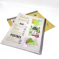 Service d'impression numérique de menus de restaurant en PVC imperméable, conception personnalisée, logo, couleur, FSC22000, fabrication directe en usine, OEM, ODM