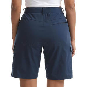 กางเกงขาสั้นออกกำลังกายเอวสูงสำหรับผู้หญิง ผ้าเนื้อยืด แห้งเร็ว เป็นมิตรกับสิ่งแวดล้อม สวมใส่สบาย เหมาะสำหรับการออกกำลังกายและไลฟ์สไตล์แอคทีฟ - Product Image 2