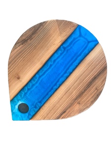 Dernière décoration de fête populaire de haute qualité en bois et plateau en marbre de résine plats de service planche à découper en bois - Product Image 2