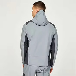 Col à capuche hommes coupe-vent survêtements 100% Nylon Polyester tissu étanche coupe-vent survêtement pour l'aventure - Product Image 3