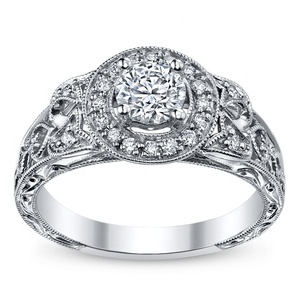 Bague de fiançailles et de mariage personnalisée en or 14k 18k avec certificat IGI pour les fêtes – Collection 2023 - Product Image 3