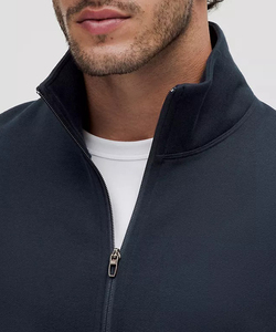 Sweat-shirt à col rond à fermeture éclair sur le côté, coupe moderne, indispensable, nouveau et unique, pour homme, streetwear d'hiver haut de gamme, respirant - Product Image 4