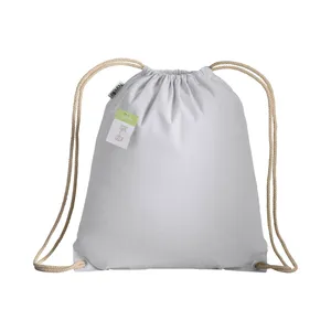 Zaino Personalizzato in Cotone Biologico, Borsa Sportiva Ecologica per Gadget, Design Promozionale con Coulisse - Product Image 2