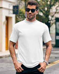 Camisetas redondas de cuello burlado de buena calidad en blanco con logotipo personalizado OEM, camiseta de manga corta a la moda para entrenamiento deportivo de verano - Product Image 6