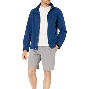 Veste Softshell pour homme respirante coupe-vent de style streetwear à col montant avec logo personnalisé de haute qualité à bas prix - Product Image 3