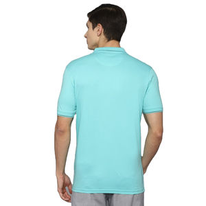 Polo homme sur mesure grande taille en coton tricoté extensible anti-boulochage respirant à manches courtes motif uni - Product Image 3