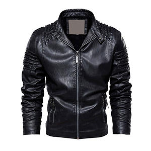 Mode usine haute qualité hiver 2025 haute qualité hommes veste en cuir de mouton veste en cuir d'extérieur - Product Image 3