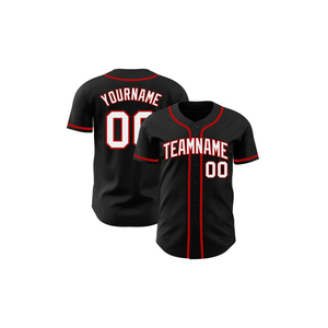 OEM <b>Custom</b> Heat-Transfer Printed Adult Button Baseball Jersey Breathable <b>Softball</b> <b>Uniform</b> Plus Size Feature Anti-Bacterial - Product Image 1