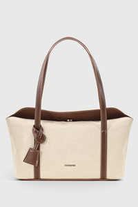 Sac fourre-tout à bandoulière en toile PU avec fermeture éclair et logo personnalisé pour femmes, fabricant OEM ODM - Product Image 1