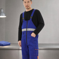 Combinaison de travail personnalisée avec bandes réfléchissantes, plusieurs poches, couleurs contrastées, uniforme d'usine