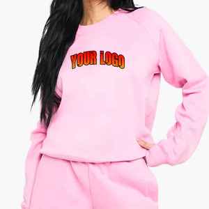 2025 sweat femme coton lourd haute qualité surdimensionné à manches longues pull avec capuche Street Wear sweats à capuche pour l'hiver - Product Image 6