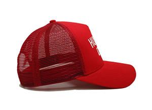 Sombrero de camionero de alta calidad personalizado promocional logotipo bordado tela de algodón malla trasera protección UV gorra deportiva para Unisex - Product Image 4