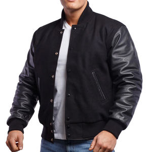 Veste universitaire unisexe pour homme, veste de baseball décontractée, bomber, patchs personnalisables, lettres personnalisables, varsity - Product Image 1
