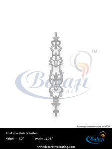 Grille de porte en fonte solide, technique de moulage au sable hautement polie, sécurité d'entrée durable, garde-corps de balcon, design moderne - Product Image 3