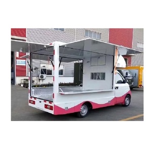 Chariot alimentaire motorisé de style rétro avec cadre en aluminium résistant à la rouille, taille personnalisable pour événements de restauration en extérieur/intérieur - Product Image 4