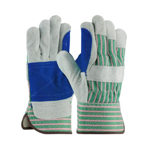 Guantes de trabajo de cuero de alta calidad Cómodo seguridad para las manos para protección industrial Guantes de cuero para hombres - Product Image 5