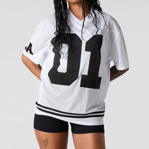 เสื้อเจอร์ซีย์พิมพ์ลายตามสั่งพิมพ์ลายเสื้อเบสบอลฮ็อกกี้ฟุตบอลแบบอินเทรนด์เสื้อเจอร์ซีย์ปักตาข่ายเสื้อทีมชาติแฟนบอล - Product Image 4