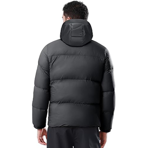 Chaqueta Acolchada Estilo Urbano, Negra, con Capucha, Cuello Alto, Cremallera, Impermeable, de Lona, Servicio OEM, Nailon 2026 - Product Image 2