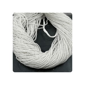 Cuentas Rondelle facetadas de topacio blanco Natural de alta calidad del fabricante indio 2mm-2:5mm tamaño 13 pulgadas hebra para la fabricación de joyas - Product Image 6