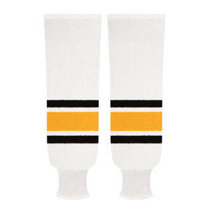 Prix de gros Nom de l'équipe personnalisé Chaussettes tricotées de hockey sur glace imprimées Chaussettes tricotées de hockey sur glace personnalisées sublimées - Product Image 1