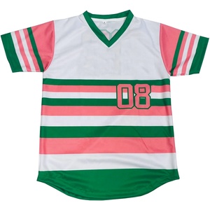 Sorority University, camisetas de béisbol unisex con cuello en V de nuevo estilo de alta calidad hechas a medida con logotipo personalizado - Product Image 2