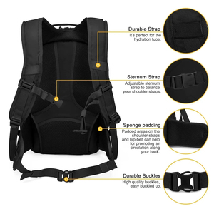 Waterproof Anti-Theft Camouflage Tactical <b>Backpack</b> Zipper Closure 36-55L Outdoor Camping Hiking Travel Laptop Bag for Unisex - Product Image 2